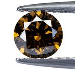 Diamant - 0.55 ct - Natural Fancy Intense Orangy Brown -, Nieuw