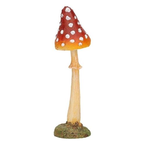 Decoratie paddenstoel vliegenzwam 12 cm - Tuinbeelden deco.., Tuin en Terras, Tuinbeelden, Ophalen of Verzenden