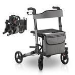 2dekans | Juskys Aluminium Rollator - Met Zitting -, Ophalen of Verzenden, Zo goed als nieuw
