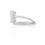 Ring - 14 karaat Witgoud - 3.34ct. tw. Diamant (Lab-grown) -, Sieraden, Tassen en Uiterlijk, Ringen, Nieuw