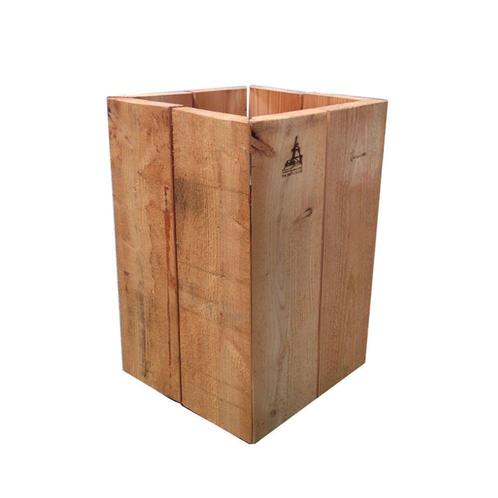 The DropPit asbaktegel - Sokkel lariks - hout, Huis en Inrichting, Woonaccessoires | Prullenbakken, Nieuw, Verzenden