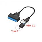 SATA III USB 3.0 kabel Sata-naar USB-C adapter, Verzenden, Nieuw