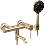 REA Badkraan met handdouche - geborsteld goud - luxe en m..., Ophalen of Verzenden, Nieuw