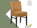 Leren eetkamerstoel Hold - Vintage Cognac (cognac) - Poten, Huis en Inrichting, Stoelen, Bruin, Nieuw, Leer, Ophalen of Verzenden
