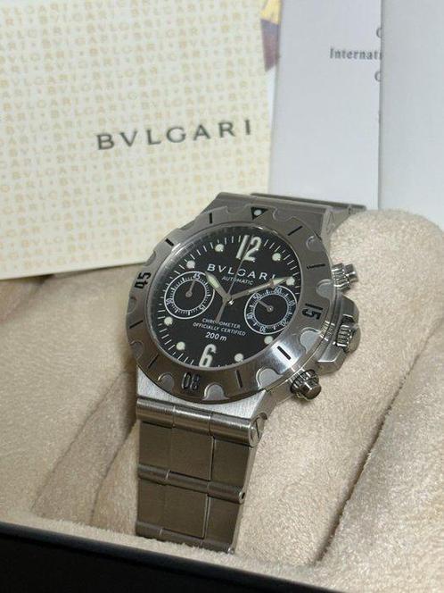 Bvlgari - Scuba Chrono - SCB38S - Unisex - 2000-2010, Sieraden, Tassen en Uiterlijk, Horloges | Heren