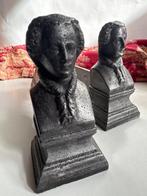 Vuurbok (2) - Antiek Frans, haard - IJzer, Verzilverd