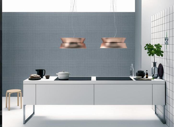 Falmec DAMA60K eiland Copper afzuigkap - Copper - 60 cm bree, Witgoed en Apparatuur, Afzuigkappen, Vrijstaand, Eilandschouwkap