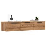 vidaXL Wandkast 102x30x20 cm bewerkt hout artisanaal, Verzenden, Nieuw