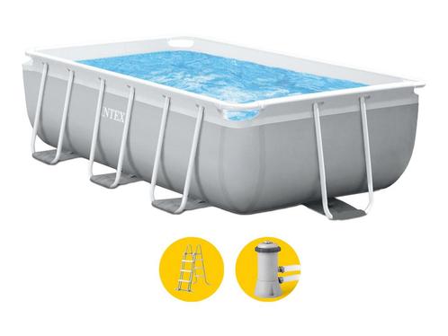Intex Prism Frame zwembad - 400 x 200 x 100 cm - met, Tuin en Terras, Zwembaden, Nieuw, Verzenden