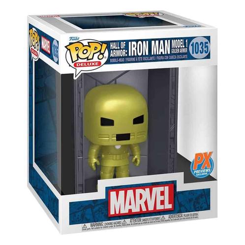 Funko pop! Deluxe 1035 Hall of armor: Iron man Model 1 Go..., Verzamelen, Poppetjes en Figuurtjes, Nieuw, Verzenden