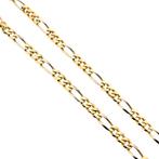 Bicolor gouden Figaro schakel armband | 22,5 cm (witgoud), Sieraden, Tassen en Uiterlijk, Armbanden, Ophalen of Verzenden, Gebruikt