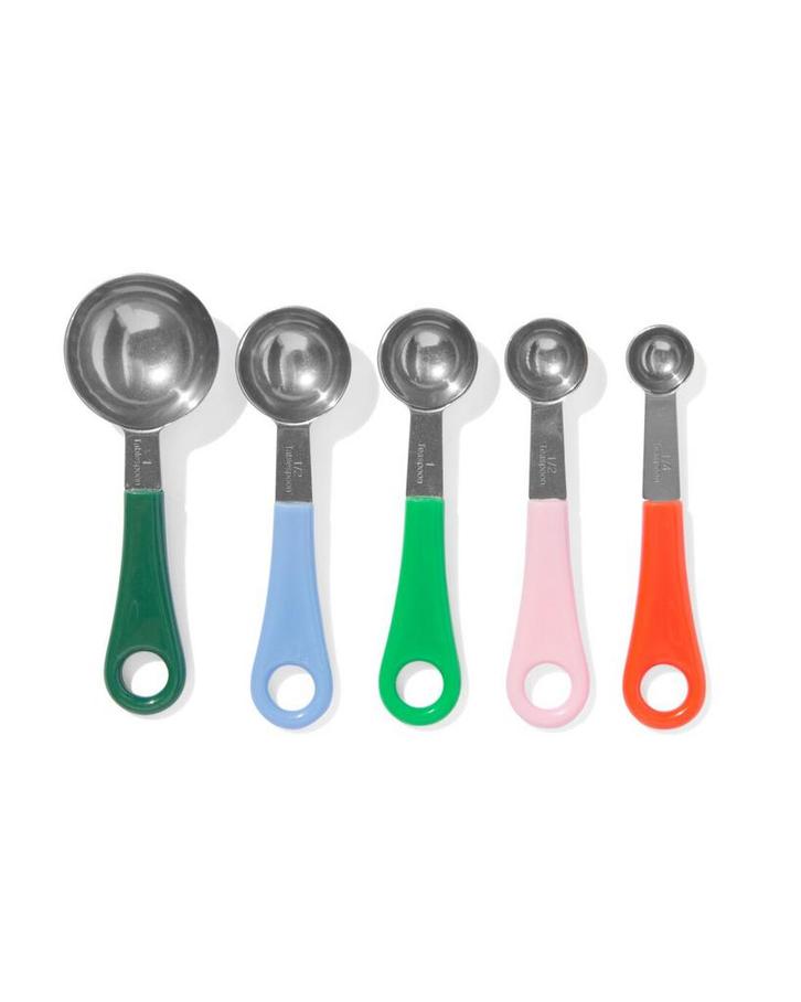 HEMA Maatlepels rvs kleurrijk - 5 stuks korting, Huis en Inrichting, Keuken | Keukenbenodigdheden, Nieuw, Verzenden
