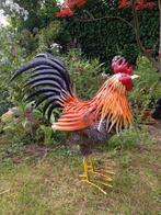 sculptuur, Proud Colorful Rooster - 66 cm - Metaal