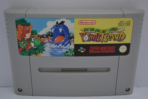 Super Mario World 2 Yoshis Island (SNES FAH), Spelcomputers en Games, Games | Nintendo Super NES, Zo goed als nieuw, Verzenden
