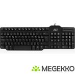 ACT AC5475 USB toetsenbord Smartcard Reader Zwart Azerty, Computers en Software, Toetsenborden, Verzenden, Nieuw, ACT