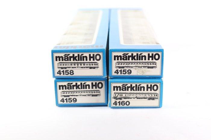 Märklin H0 - 4158/4159/4160 - Modeltrein personenwagen (5) -, Hobby en Vrije tijd, Modeltreinen | H0