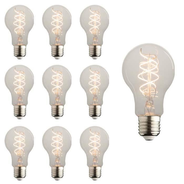 Set van 10 LED lampen E27 | 7.1 watt dimbaar | 2700K warm wi, Huis en Inrichting, Lampen | Losse lampen, Overige typen, Nieuw