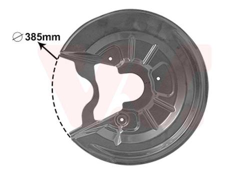 REMSCHIJF BESCHERMER VOOR AUDI A3 8P 2003-2008 1K0615612P, Auto-onderdelen, Remmen en Aandrijving, Nieuw, Ophalen of Verzenden