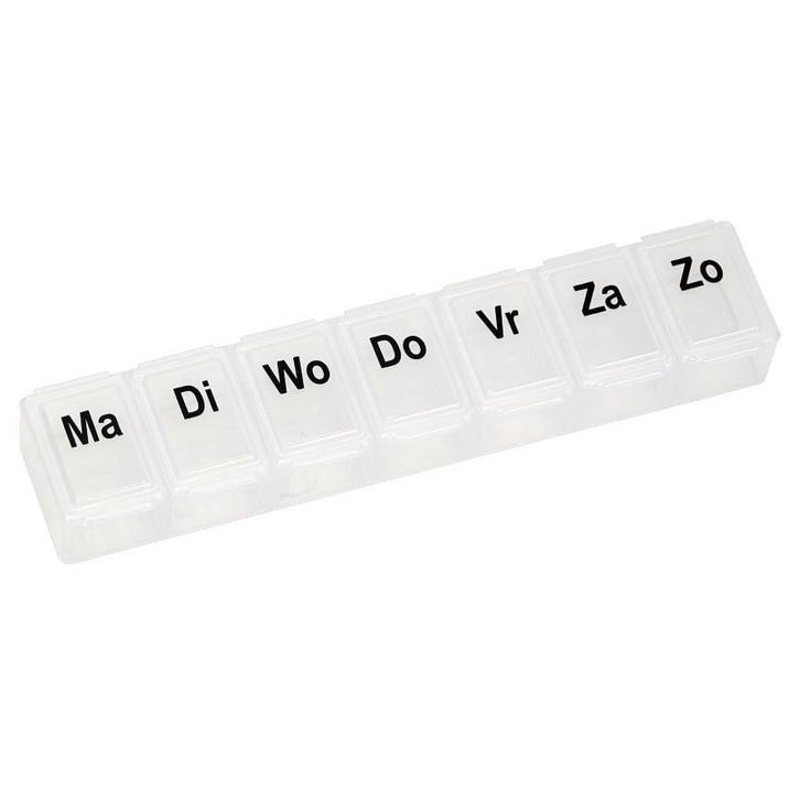 Pillendoosje 7-daags / 1 vakje per dag - Nederlands, Diversen, Verpleegmiddelen, Ophalen of Verzenden