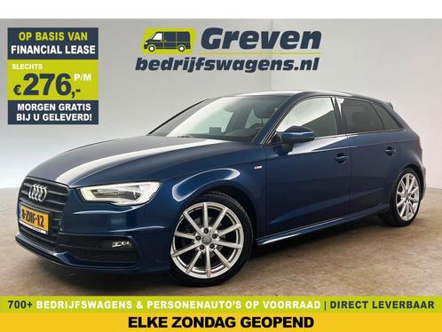 Audi A3 1.4 TFSI CoD S-line 141PK LED Clima Cruise €276pm, Auto's, Audi, Handgeschakeld, Benzine, Blauw, Verzenden