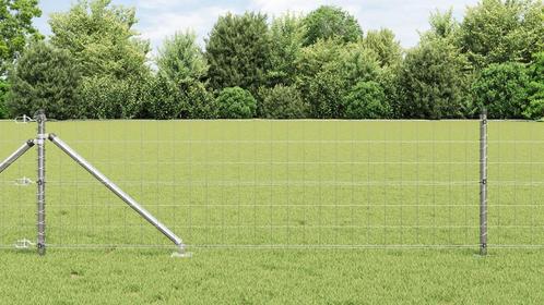 vidaXL Euro Fence met 13 Puntpalen 0.4x25 m Gegalvaniseerd, Tuin en Terras, Schuttingen, Nieuw, IJzer, Verzenden