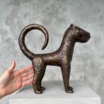 sculptuur, African bronze - Benin Leopard Sculpture - Edo -, Antiek en Kunst