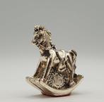 Cavallo a dondolo rivestito in Argento 925 - Figuur - .925, Antiek en Kunst, Antiek | Goud en Zilver