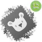Dieren thema speelmat 180x180cm - Grijze dieren puzzelmat..., Ophalen of Verzenden, Minder dan 500 stukjes, Nieuw, Legpuzzel