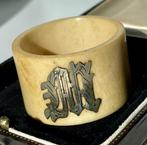 Servetring - Zilver - 925 antiek monogram, Antiek en Kunst