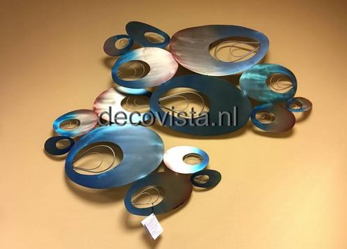 Flotation - metalen wanddecoratie in turquoise - C. Jeré, Huis en Inrichting, Woonaccessoires | Wanddecoraties, Nieuw, Verzenden