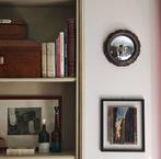 Wandspiegel- Heks Oog / Butler - Glas - Convex vergulde, Nieuw