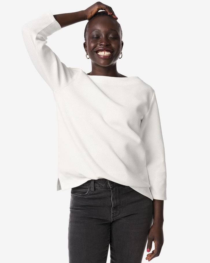 HEMA Damesshirt Kacey wit, Kleding | Dames, Overige Dameskleding, Nieuw, Verzenden
