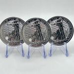 Verenigd Koninkrijk. 2 Pounds 2025 Britannia 3 x 1 oz, Postzegels en Munten, Munten | Europa | Niet-Euromunten