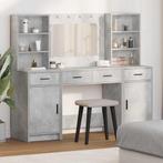 vidaXL Toilettafel Set met lade 3 pcs Beton Grijs Bewerkt, Verzenden, Nieuw