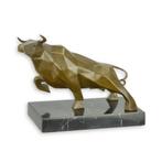 EEN KUBISTISCH BRONZEN BEELD VAN EEN STIER (Interieur), Antiek en Kunst, Kunst | Beelden en Houtsnijwerken, Verzenden