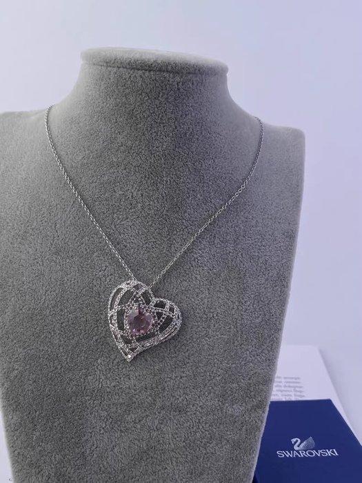 Swarovski - Verzilverd, kristal - Halsketting, Antiek en Kunst, Curiosa en Brocante