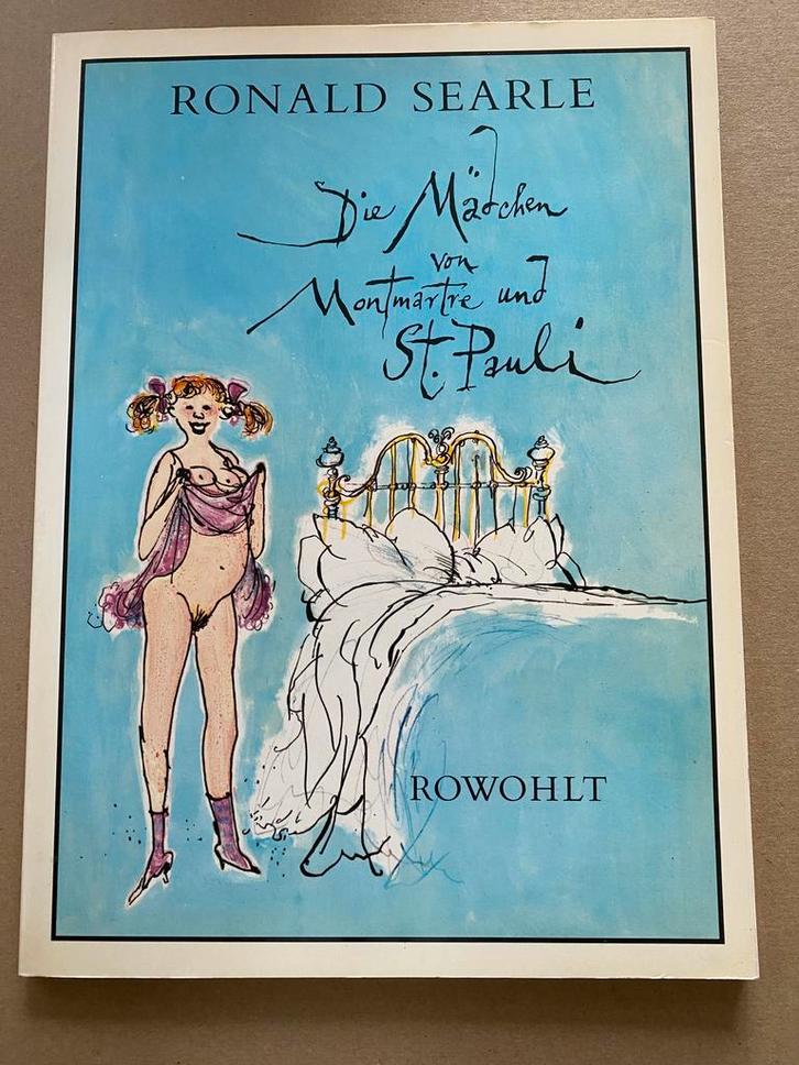 Ronald Searle - Erotiek - Meisjes Montmartre en Sankt Pauli, Boeken, Kunst en Cultuur | Beeldend, Zo goed als nieuw, Schilder- en Tekenkunst