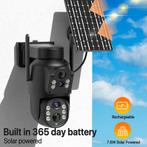 Dual Lens Outdoor WiFi Solar Camera Ingebouwde Batterij Beve, Verzenden, Nieuw