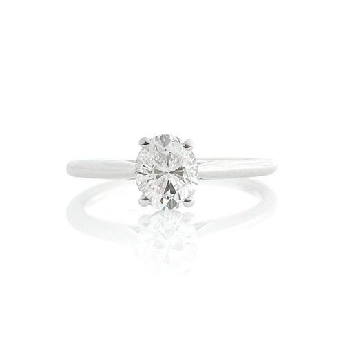 Ring - 18 karaat Witgoud - 0.80ct. tw. Diamant (Natuurlijk), Sieraden, Tassen en Uiterlijk, Ringen