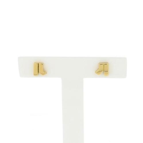 Gouden fantasie oorstekers (oorbellen) (oorbellen), Sieraden, Tassen en Uiterlijk, Oorbellen, Overige kleuren, Gebruikt, Goud