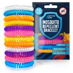 Muggenwerende Armbanden – 12 Stuks - DEET Vrij en 250 Uur, Verzenden, Nieuw