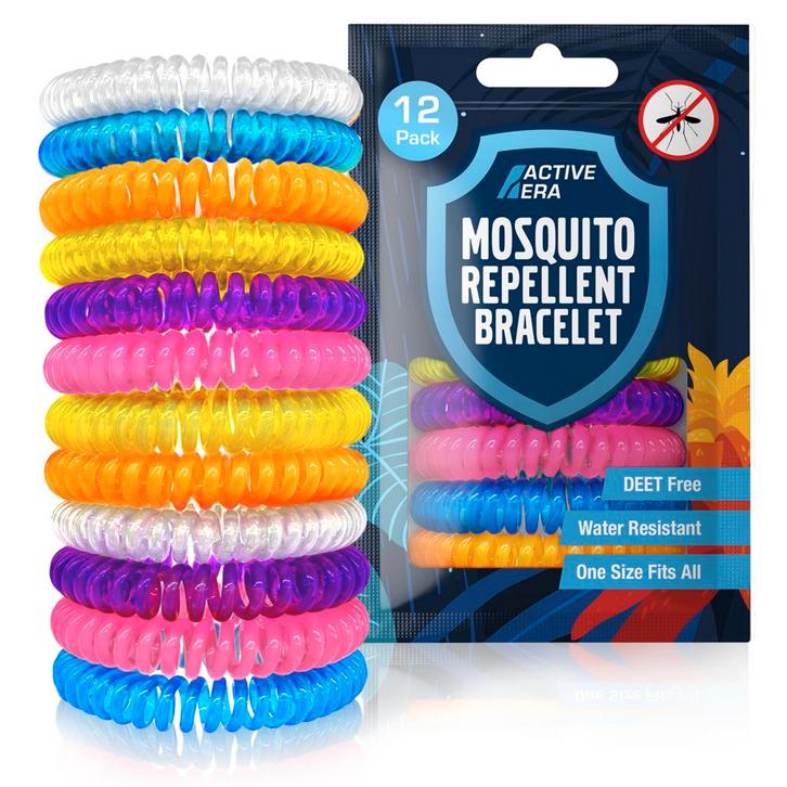 Muggenwerende Armbanden – 12 Stuks - DEET Vrij en 250 Uur, Diversen, Overige Diversen, Nieuw, Verzenden