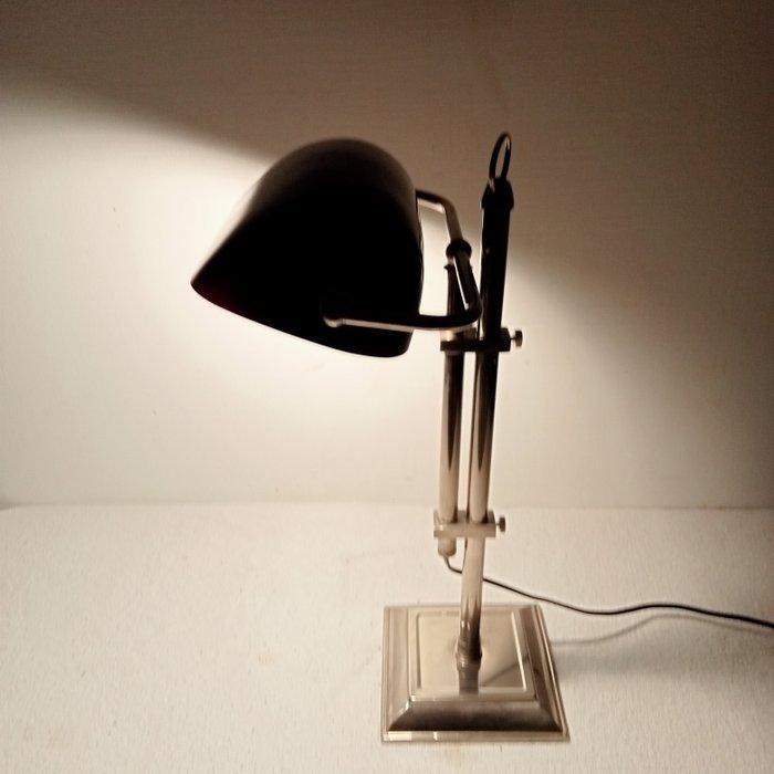 EOD-Holland - Bankierslamp - Notarislamp - Cassis-paars glas, Antiek en Kunst, Curiosa en Brocante
