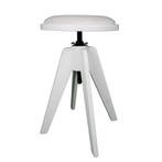 Amadeus Ella ronde pianokruk WH (wit velours), Nieuw