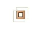 Trio Design Plafondlamp Via Messing Mat - 50x50x6.5cm -, Verzenden, Nieuw