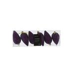 Dennenappel kerst ornament | Decoris | 6 stuks (Paars), Verzenden, Nieuw