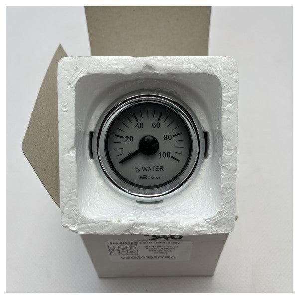 Bieden: Original Riva Marine Water Level Gauge 52mm 12V - V, Watersport en Boten, Bootonderdelen, Motor en Techniek, Nieuw, Zeilboot of Motorboot