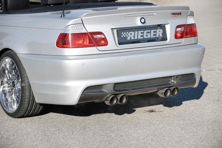 Rieger achterbumper | 3-Serie E46: 02.02- (vanaf Facelift) -, Auto-onderdelen, Carrosserie en Plaatwerk, Nieuw, BMW, Verzenden