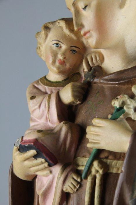 Beeldje - St-Antonius van Padua - 45cm - Gips, Antiek en Kunst, Kunst | Niet-Westerse kunst