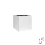 Plantenbak Block - Mat wit (L)30 x (B)30 x (H)30 cm - (L)30, Ophalen of Verzenden